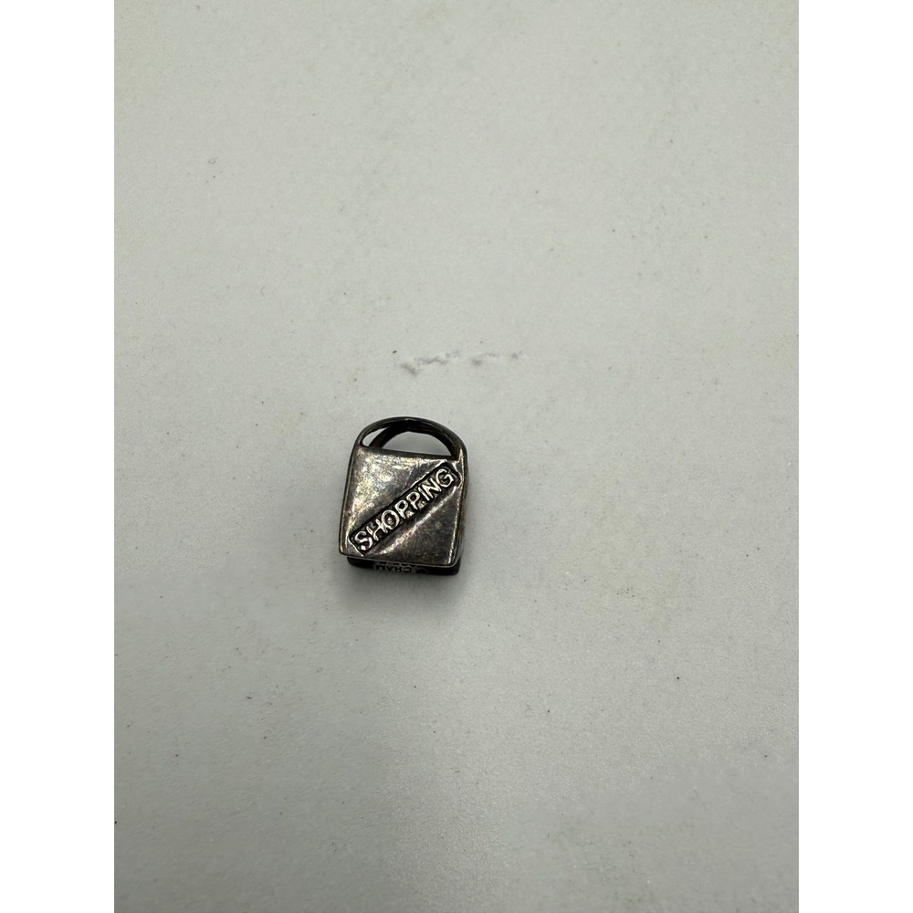 Chamilia Sterling Silver Shopping Bag Star Charm Bead 925 D Retired